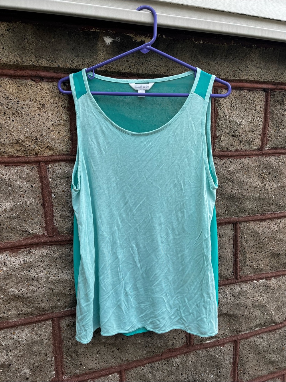 Charming Charlie blue tank large women